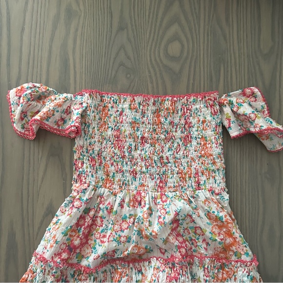 POUPETTE ST. BARTH GIRLS FLORAL PRINT COTTON DRESS - Picture 6 of 7